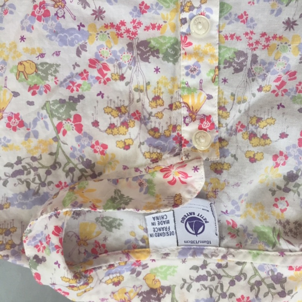 Petit Bateau girls skirt and blouse set - Picture 6 of 7